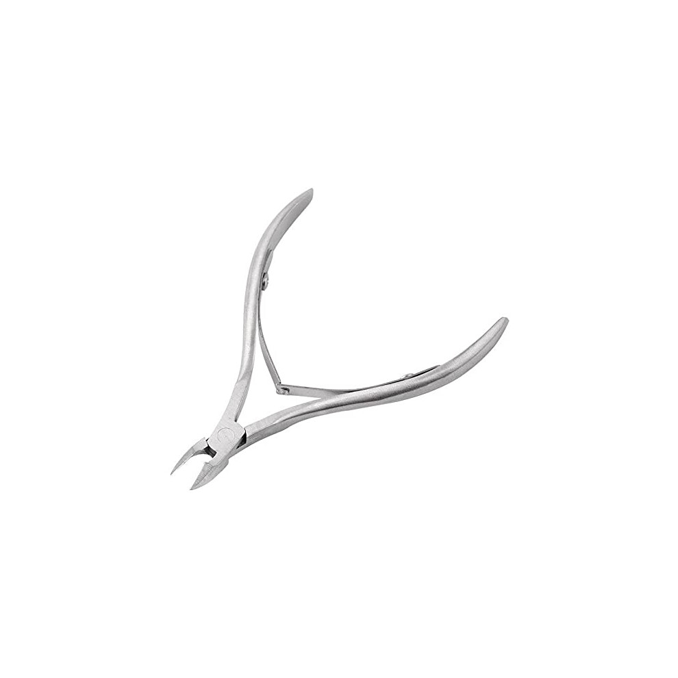 Stainless Steel Cuticle Nippers and Scissors Dual Spring Precision Nail Trimmer Silver