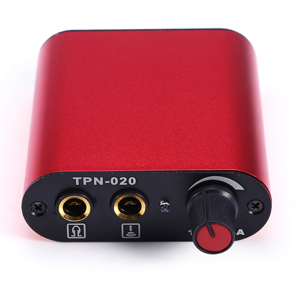 Mini Tattoo Power Supply Adjustable Voltage 018V for Coil and Rotary Machines with Metal Housing