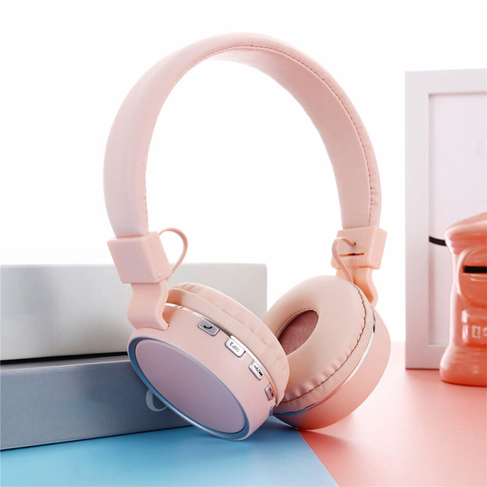 Avtoify Bluetooth Headphones, Heavy Bass, Noise Reduction, Hifi, Super Long Life, 0 Delay, Pink 9773935731615