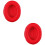 2 stuks headset oorkussens/oortjes/oortjespads rood 1