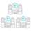 12 Pcs Multifunctional Geometric Ruler Drawing Tools Plastic Ruler Set Mathematics Measuring Circle Drawing Rulers 1