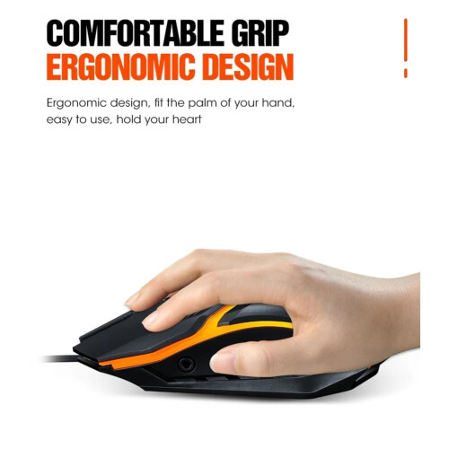 Gaming Mouse 7-Colors LED Backlight Ergonomics USB d Gamer Mouse Wire G9F3 1