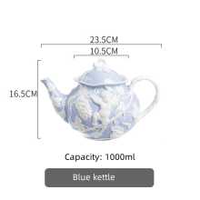 Kettle Coffee Cup Set - Blue kettle