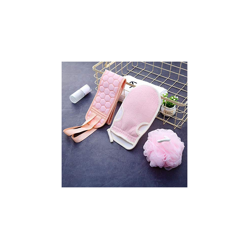 Exfoliating Washcloth Set for Body and Back Deep Skin Cleansing Rich Lather Body Scrubber