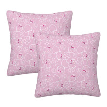 Capas de almofada Hello Kitty, pacote com 2 unidades, 45 x 45 cm (18" x 18")