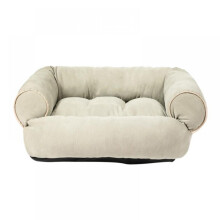 Hundesofa, slitesterk pustende kjæledyrrektangulær dyp sovesofa med sklisikker bunn for små mellomstore hunder og katter