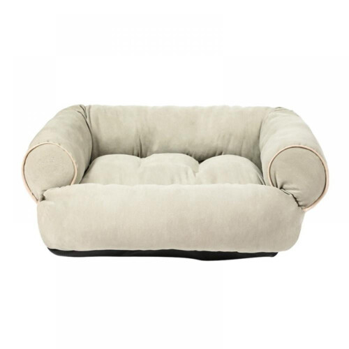 Sofá-cama para cães, resistente e respirável, retangular, com base antiderrapante, ideal para cães e gatos de pequeno e médio porte.