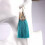 RSAMD Boho Tassel Χρυσά Μεταλλικά Σκουλαρίκια για Γυναικεία Κοσμήματα από Μεταξωτό 6