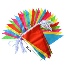 100 szt. kolorowych flag proporczykowych, baner 164ft, wielokolorowy baner proporczykowy, proporczyki z tafty na imprezy i dekoracje sklepowe