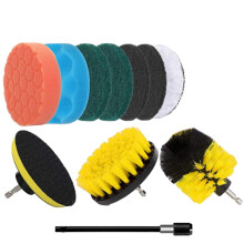 Conjunto de 12 peças VALSEEL com escovas para furadeira elétrica, esponja e pano de prato para limpeza, compatível com vaso sanitário, polidora