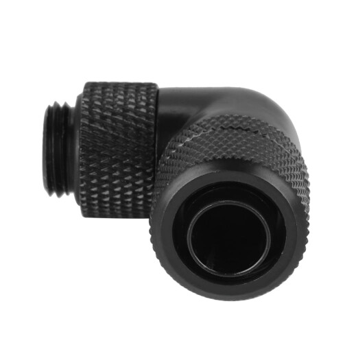 Fyearfly Elbow Water Cooling Fitting, G1/4 Thread Water Cooling Fitting Thin Tube 90 Right Angle Elbow(black) 1