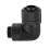 Fyearfly Elbow Water Cooling Fitting, G1/4 Thread Water Cooling Fitting Thin Tube 90 Right Angle Elbow(black) 5