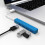 Hub USB-C com 4 portas e porta de alimentação micro USB de 5V para expansão USB. 2