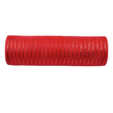 Nettingbånd til kranser sølv 14,5 cm x 9,6 m, metalliske folieruller til julekranser, julegavekort og juletrepynt