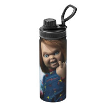 Chucky3Piece sportsisolert vannflaske i rustfritt stål, bærbar kopp, utendørs vannflaske, mote, reise, fitness, student\r\n én størrelse.