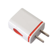 Leileiiiii Ep-ta800xbegus Hub USB di ricarica a 2 porte, caricatore a parete a forma di goccia con emissione luminosa, adattatore di alimentazione