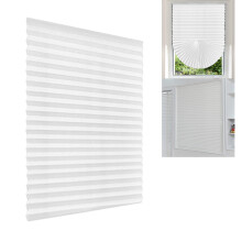 Tende oscuranti senza fili, filtranti la luce, in tessuto plissettato, mezza tenda, installazione semplice, 35,43"x70,87"