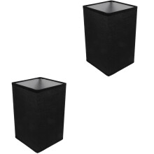 Set di 2 paralumi in lino, paralumi decorativi per lampade da tavolo, paralumi neri per lampade da scrivania, paralumi per ufficio