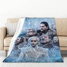 Game of Thrones fleecefilt, supermjuk och mysig filt, passar vardagsrum, soffa, säng, 50x70 tum