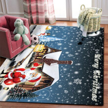 80*120 cm julekjøkkenmatte, kompatibel med DoXmas-tre - Mykt, vaskbart, sklisikkert teppe til stue, soverom, bad - Merry Christmas Home