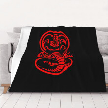 Cobra Kai supermykt flanellteppe i queen size til seng, koselig teppe, til seng, sofa, reise, camping, 60x80 tommer teppe