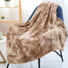 Fuskpälsfilt Mjuk batikfärgad filt för säng/soffa/vardagsrum/khaki 63x78.7in