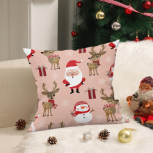 2 federe per cuscini decorativi natalizi ricamate da 17,72", compatibili con xxx, federe per cuscini in velluto con albero, decorazioni natalizie