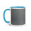 Colhereiro-rosado! - Caneca com interior colorido (azul) 3