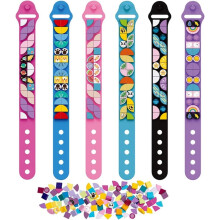 Kit di 6 braccialetti a pois, mattoncini da costruzione fai-da-te per bambini, set per creare braccialetti dell'amicizia, giocattolo da costruzione