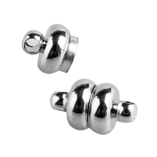 10x Colares e Pulseiras com Fecho Magnético Prateado 7mm - Produto em Alta 2