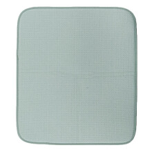 Tapete de secagem de louça em microfibra para cozinha, almofada absorvente de microfibra verde.
