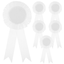 6 fitas em branco para premiação, fitas de vitória, fitas de primeiro lugar.