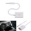 Adaptér Simyoung 3,5mm AUX audio jack na USB samice, bílý, 3Ring 4