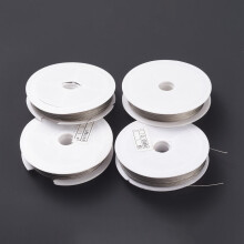 (Defective Closeout Sale) Steel Wire Craft Wire with Defective Spool Stainless Steel Color