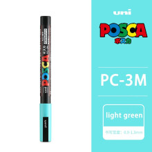 Posca fixy PC-3M vodotěsné DIY graffiti manga karty plakáty kámen keramika sklo metalické řemeslné malířské pero permanentní světle