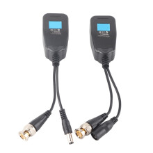 Transmisores de par trenzado HD Emoshayoga, conector de audio y alimentación de vídeo pasivo, 1 par de transceptores de vídeo y alimentación