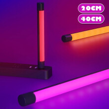 AMERTEER USB oplaadbare LED-sfeerlichtstick, 20 cm, voor foto's, bar, KTV, nachtverlichting en invullicht