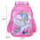 Kinder Mädchen Einhorn Rucksack Kindergarten Schüler Schulrucksack Rot 2