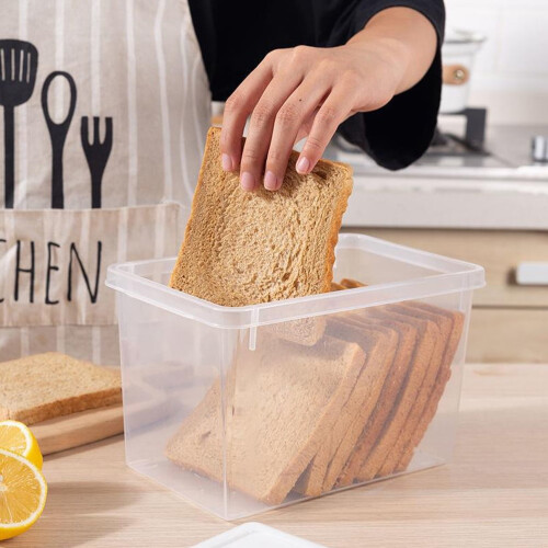 Transparent Bread Storage Box Refrigerator Loaf Cake Fresh Keeping Box (2pcs) 1