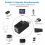 4 τεμάχια 3-θυρο USB Hub Mini USB3.0 Υψηλής ταχύτητας Hub Διανομέας Κουτιού για Φορητό 2