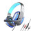Cuffie da gioco PRINxy con microfono, cuffie stereo per computer luminose e resistenti con microfono, colore blu. 1