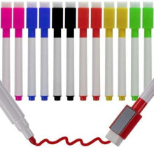 12er-Packung – Whiteboard-Stifte mit Radierer – Stifte