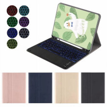 Jacenvly Nieuw Vaderdagcadeau Compatibel met 7/8/9 Gen 10.2 (2019/2020/2024) & 10.5, Bluetooth-toetsenbord met pensleuf, beschermhoes
