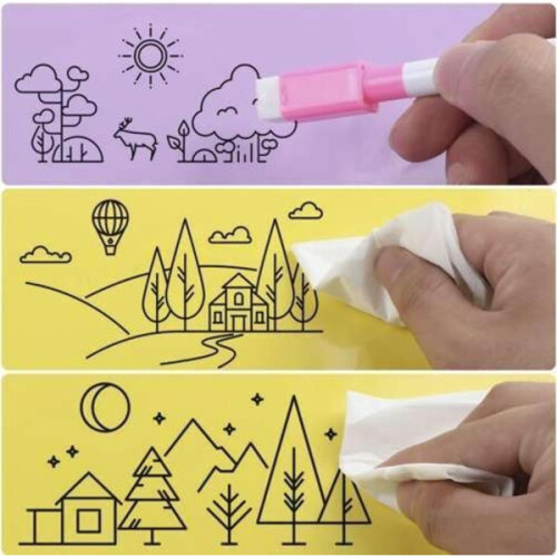 12er-Packung – Whiteboard-Stifte mit Radierer – Stifte 1