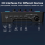 Mixer de áudio com placa de som recarregável e interface de microfone XLR para podcasting/gravação. 8