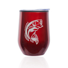 Verre à vin sans pied, tasse de voyage à café avec couvercle, motif bar (rouge)