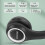 Cuffie Bluetooth over-ear Viflosae, stereo wireless e cablate pieghevoli, morbide e leggere per un utilizzo prolungato, compatibili con cellulari e 3