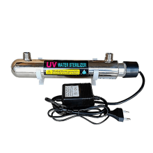 Purificateur d'eau UV 220 V 12 W en acier inoxydable pour aquarium, eau potable directe, purification d'eau industrielle