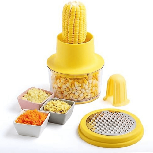 Éplucheur à maïs, outil pour éplucher les épis de maïs avec râpe intégrée 1
