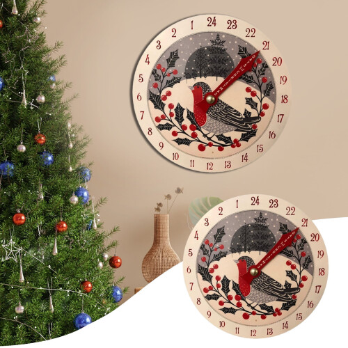Χριστουγεννιάτικη Συλλογή Advent Διακοσμητικό & Επαναχρησιμοποιούμενο Ξύλινο
